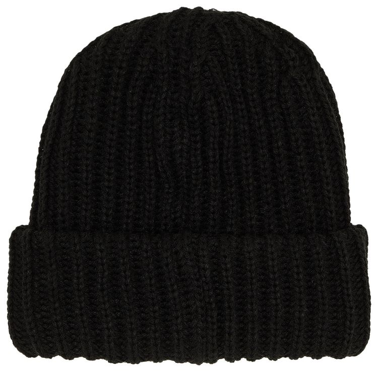 Supreme Classic Logo Chunky Ribbed Beanie Black