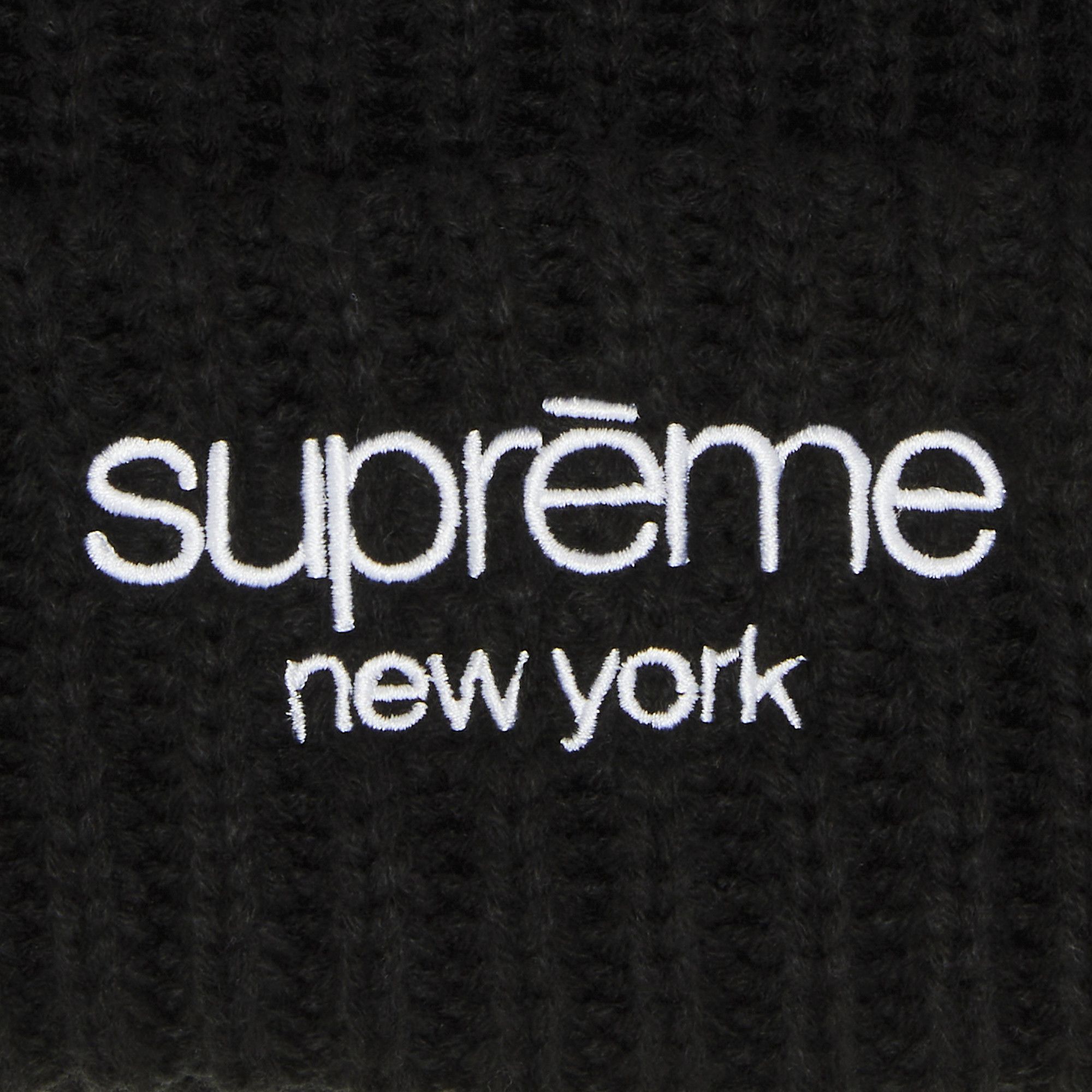 Buy Supreme Classic Logo Chunky Ribbed Beanie 'Black' - FW24BN65 BLACK |  GOAT