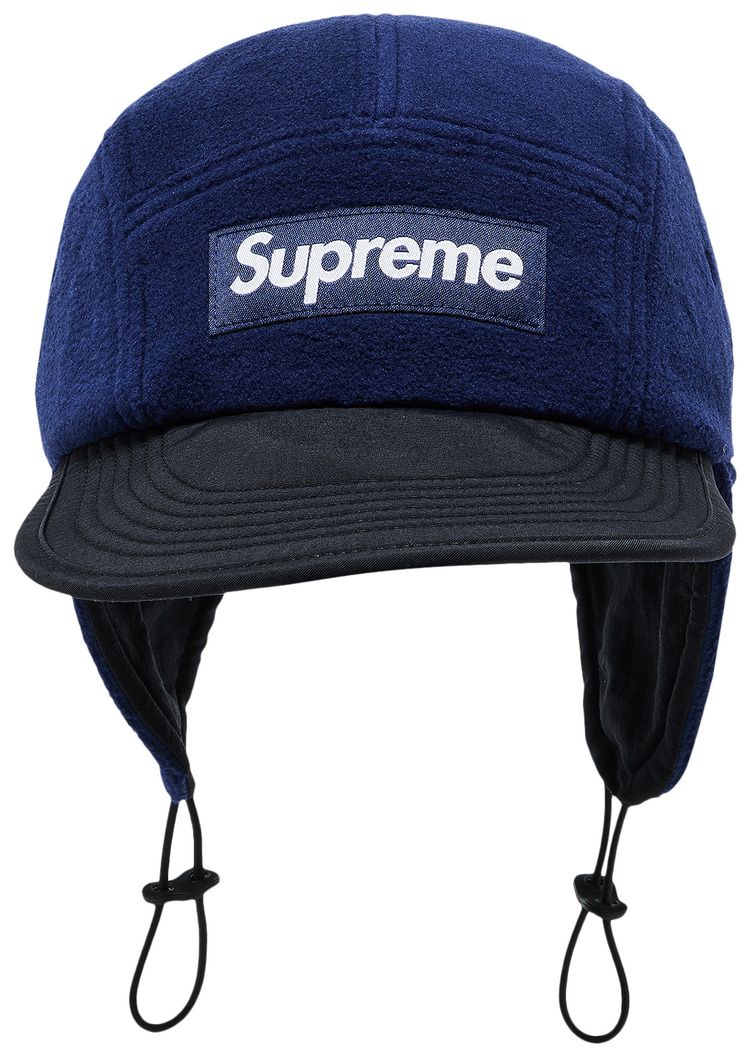 Supreme Polartec Earflap Camp Cap Navy