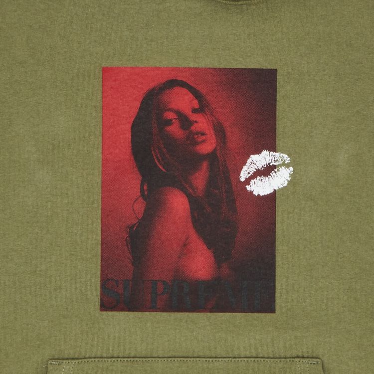 Supreme Kate Moss Hooded Sweatshirt Light Olive