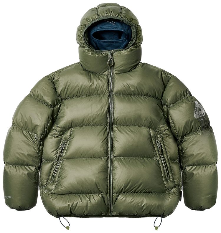Palace PERTEX Opaque Balaclava Puffa Green