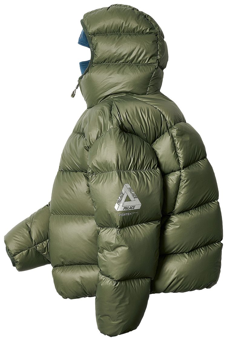 Palace PERTEX Opaque Balaclava Puffa Green