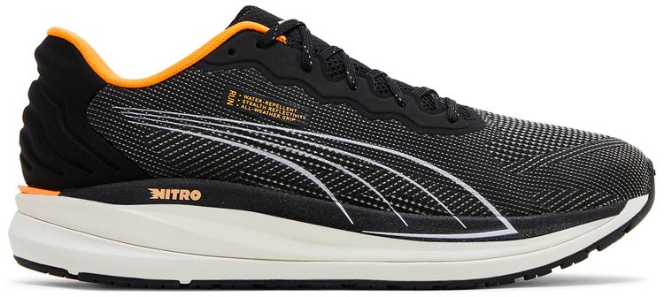 Puma Magnify Nitro WTR Black Orange Glow