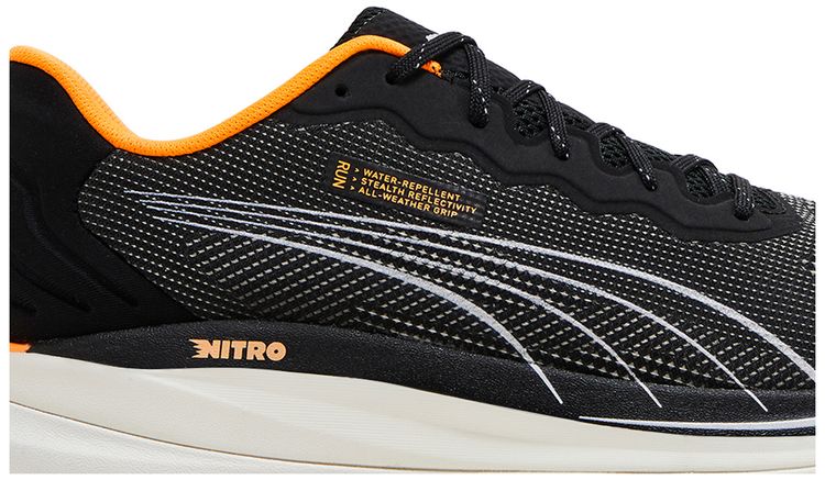 Puma Magnify Nitro WTR Black Orange Glow