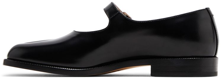 Maison Margiela Wmns Tabi Mary Jane Black Polished Leather