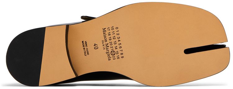 Maison Margiela Wmns Tabi Mary Jane Black Polished Leather