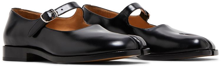 Maison Margiela Wmns Tabi Mary Jane Black Polished Leather