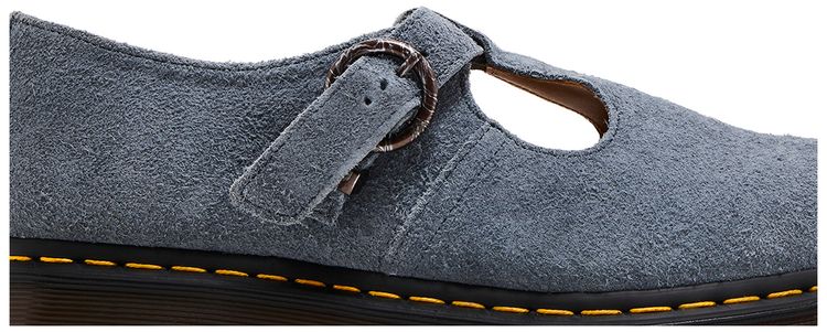 Dr Martens T Bar Suede Mary Jane Washed Denim