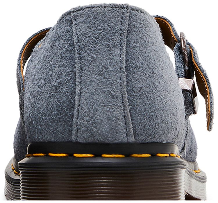 Dr Martens T Bar Suede Mary Jane Washed Denim