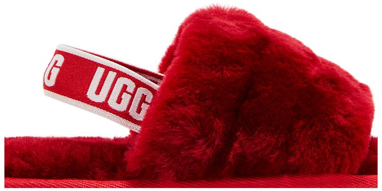 UGG Fluff Yeah Slide Toddler Ribbon Red