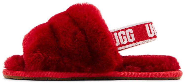 UGG Fluff Yeah Slide Toddler Ribbon Red
