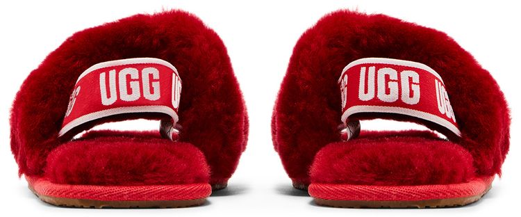 UGG Fluff Yeah Slide Toddler Ribbon Red