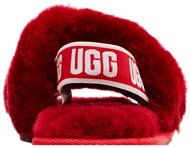 UGG Fluff Yeah Slide Toddler Ribbon Red
