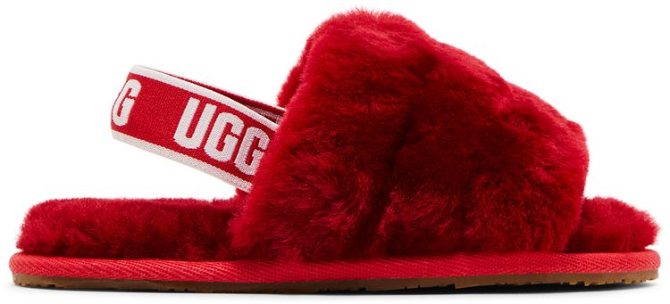 UGG Fluff Yeah Slide Toddler Ribbon Red