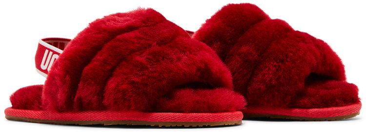 UGG Fluff Yeah Slide Toddler Ribbon Red