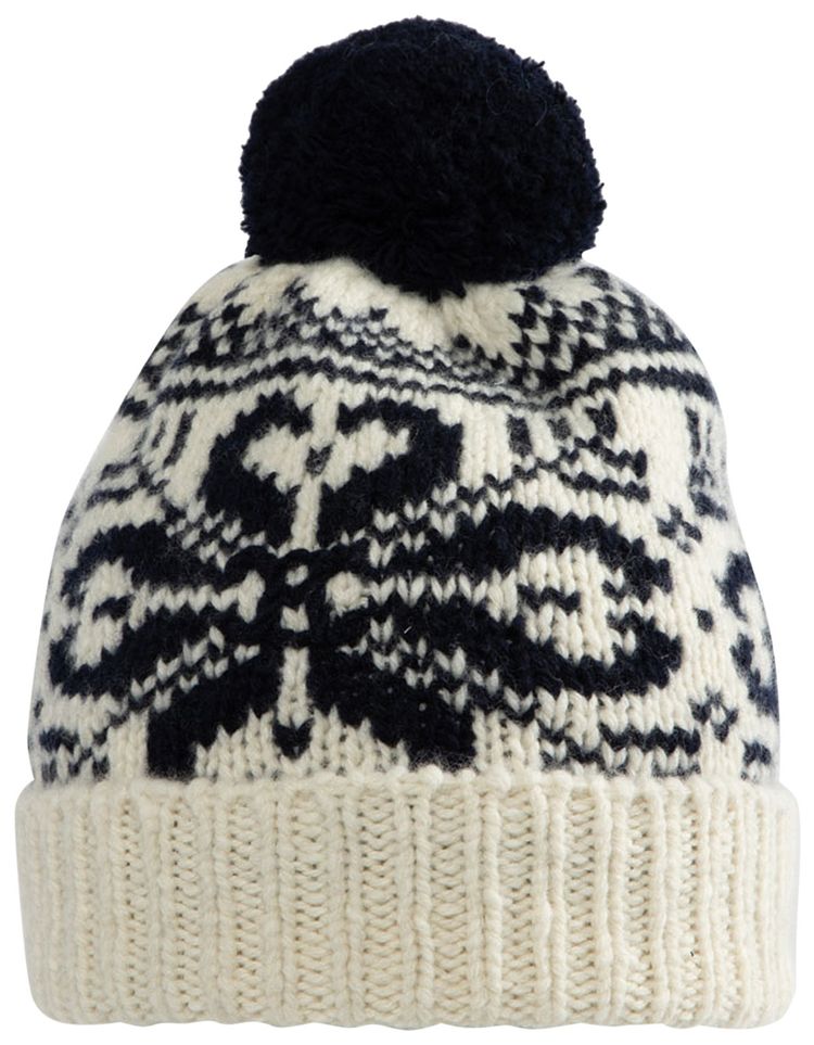 CELINE Bonnet Off WhiteNavy