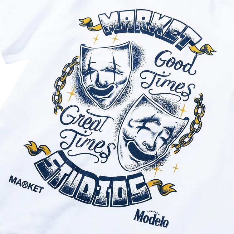 Market x Modelo Good Times T Shirt White