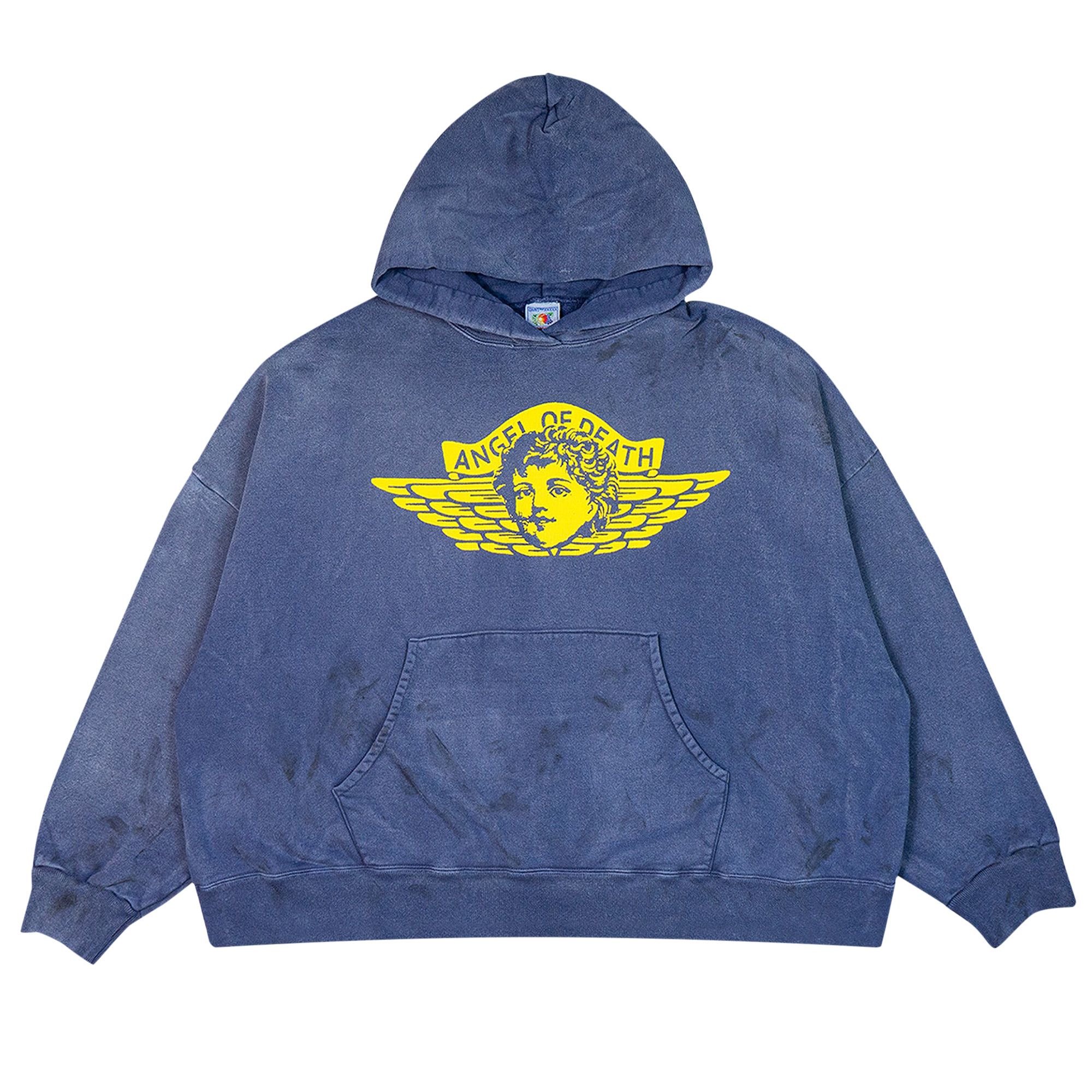Buy Saint Michael Hoodie Angel 'Navy' - SM YS1 0000 044 | GOAT