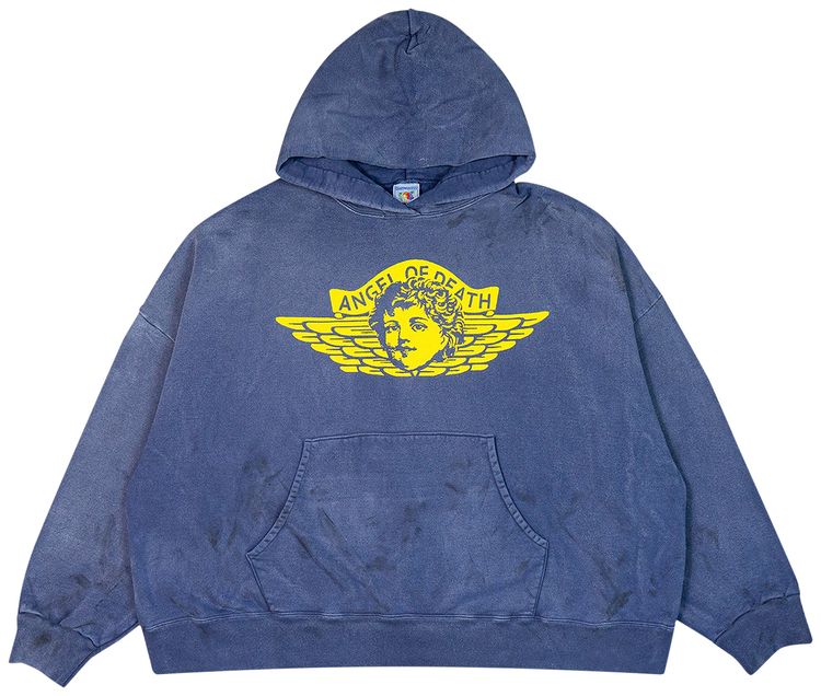 Saint Michael Hoodie Angel Navy