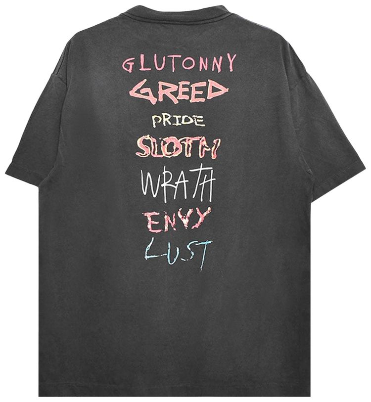 SAINT Mxxxxxx Seven Deadly Short Sleeve Tee Black