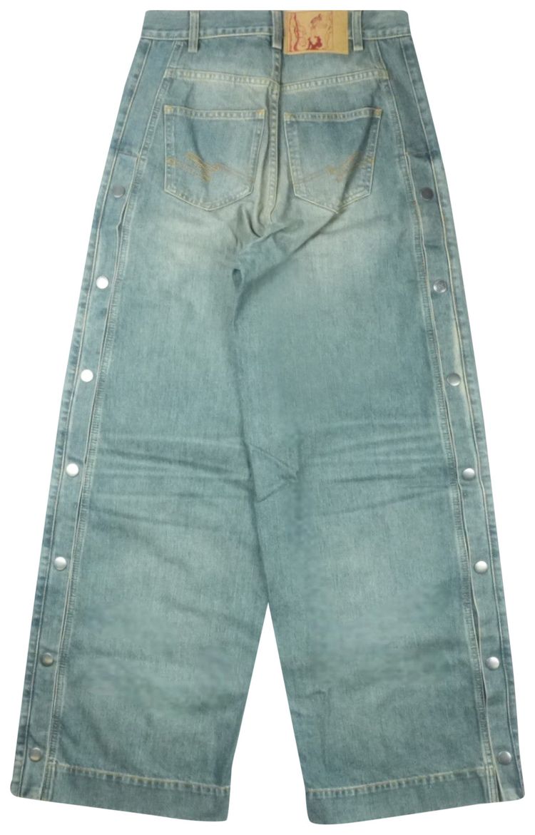 Martine Rose Sports Jean BlueDirty Yellow
