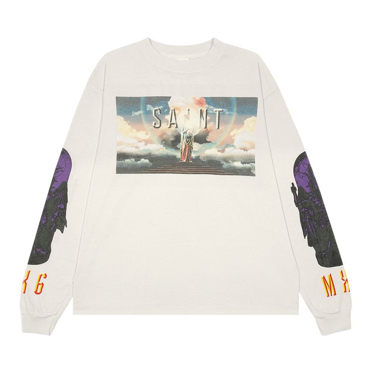 SAINT Mxxxxxx Saint Pictures Long Sleeve Tee White