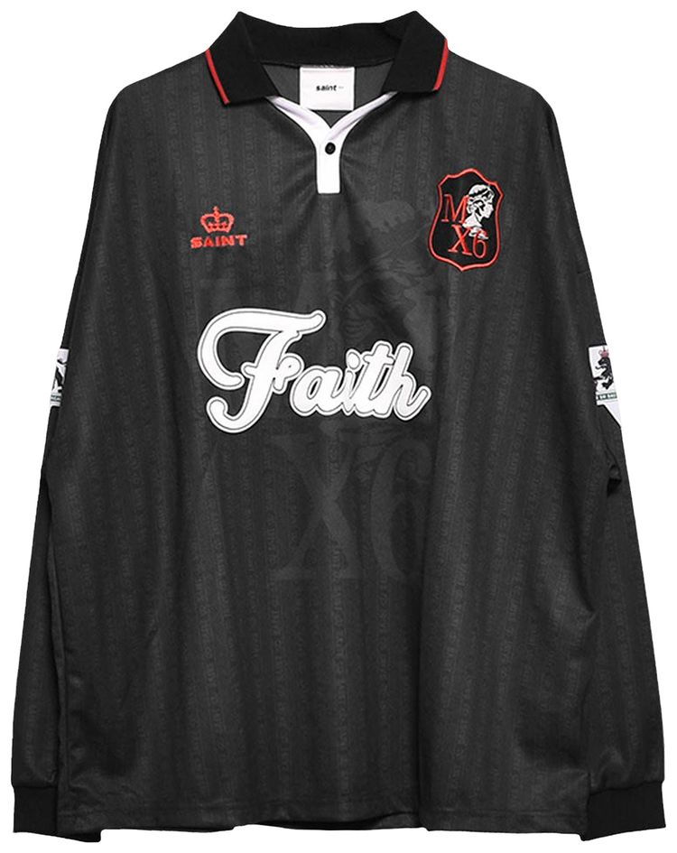 SAINT Mxxxxxx Faith Soccer Shirt Black