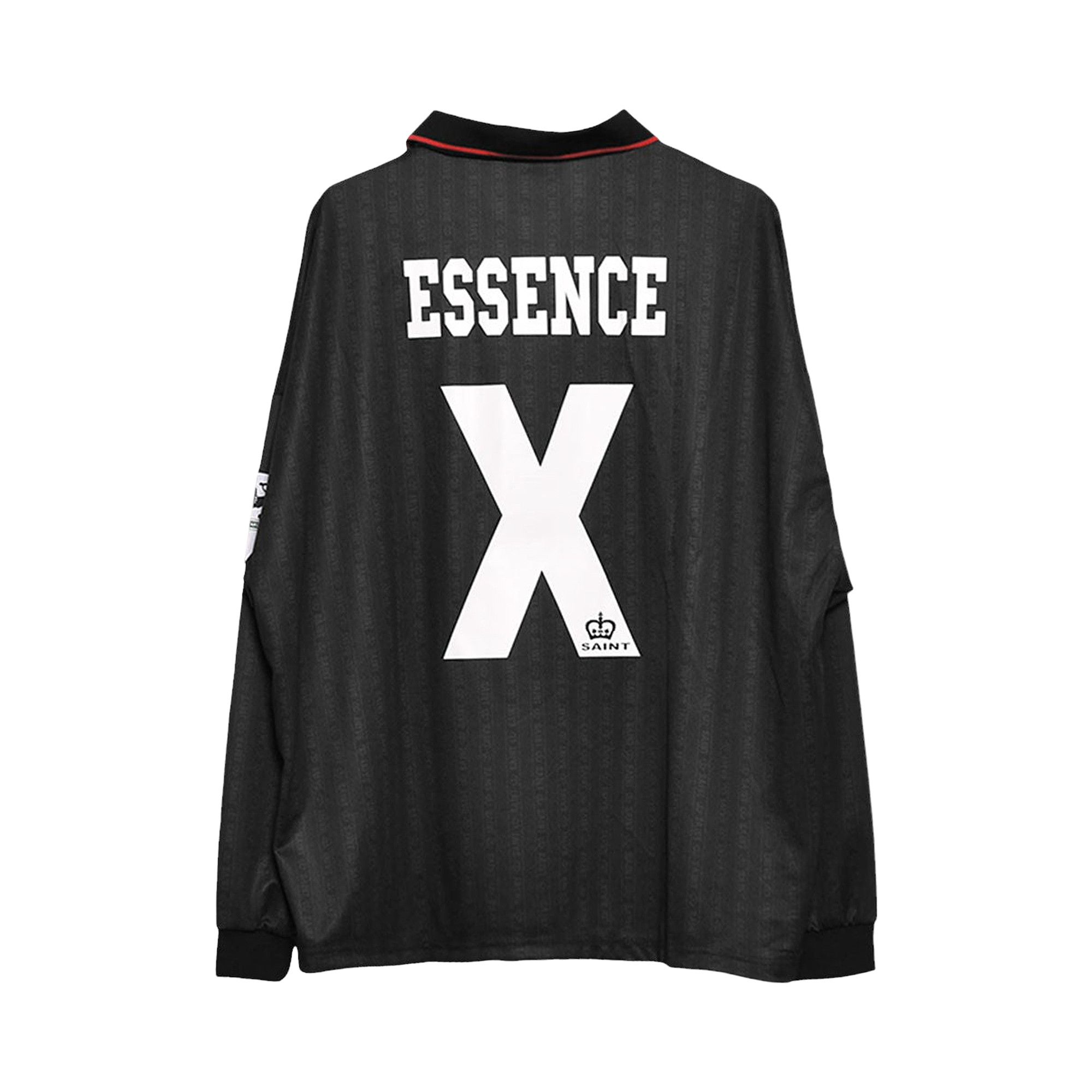 Buy SAINT Mxxxxxx Faith Soccer Shirt 'Black' - SM YS1 0000 020 | GOAT