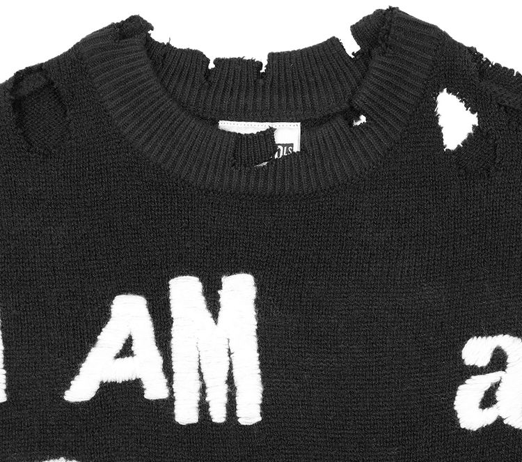 SAINT Mxxxxxx I Am A Crew Knit Black
