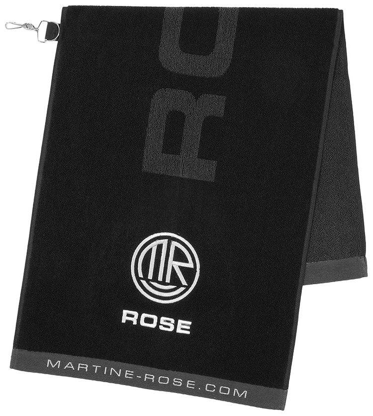Martine Rose Gym Towel Black