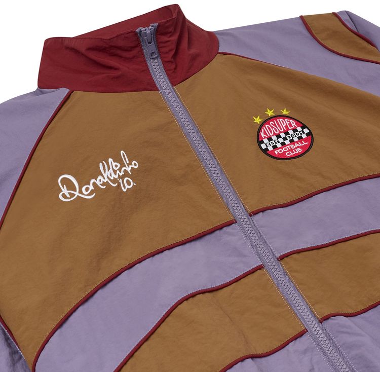 KidSuper x Ronaldinho Windbreaker BlueRedBrown