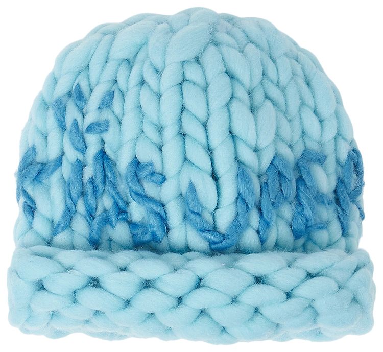 KidSuper Chunky Knit Beanie Blue