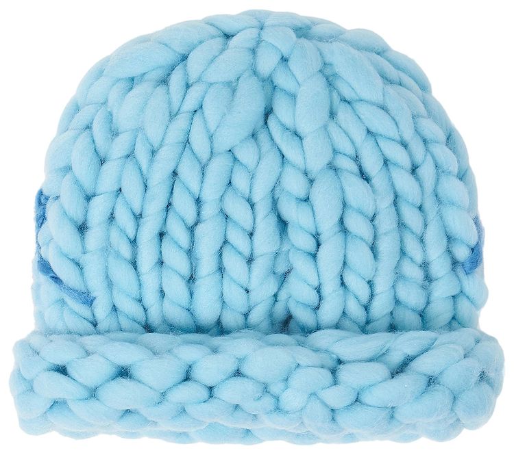 KidSuper Chunky Knit Beanie Blue