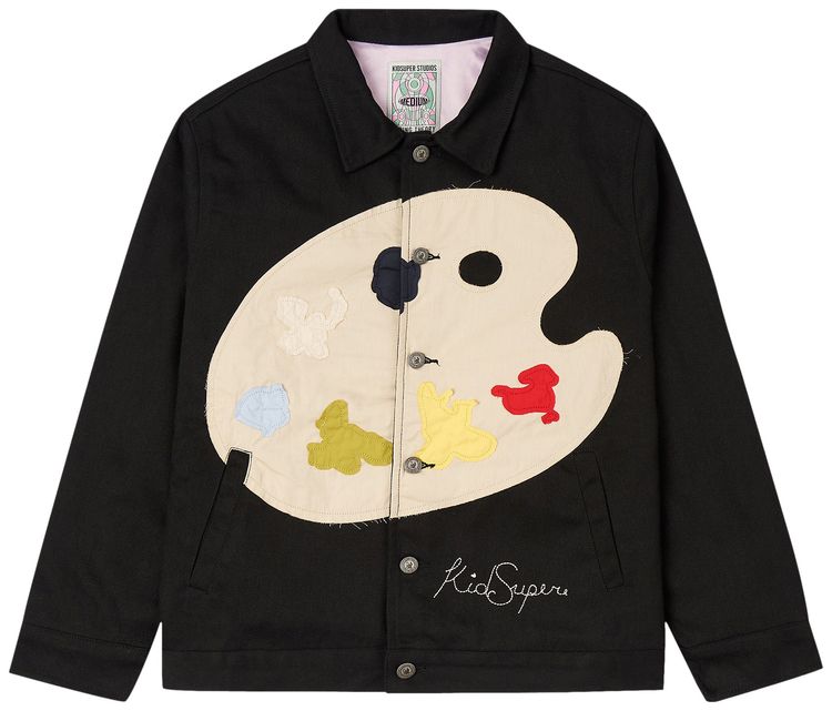 KidSuper Paint Palette Jacket Black