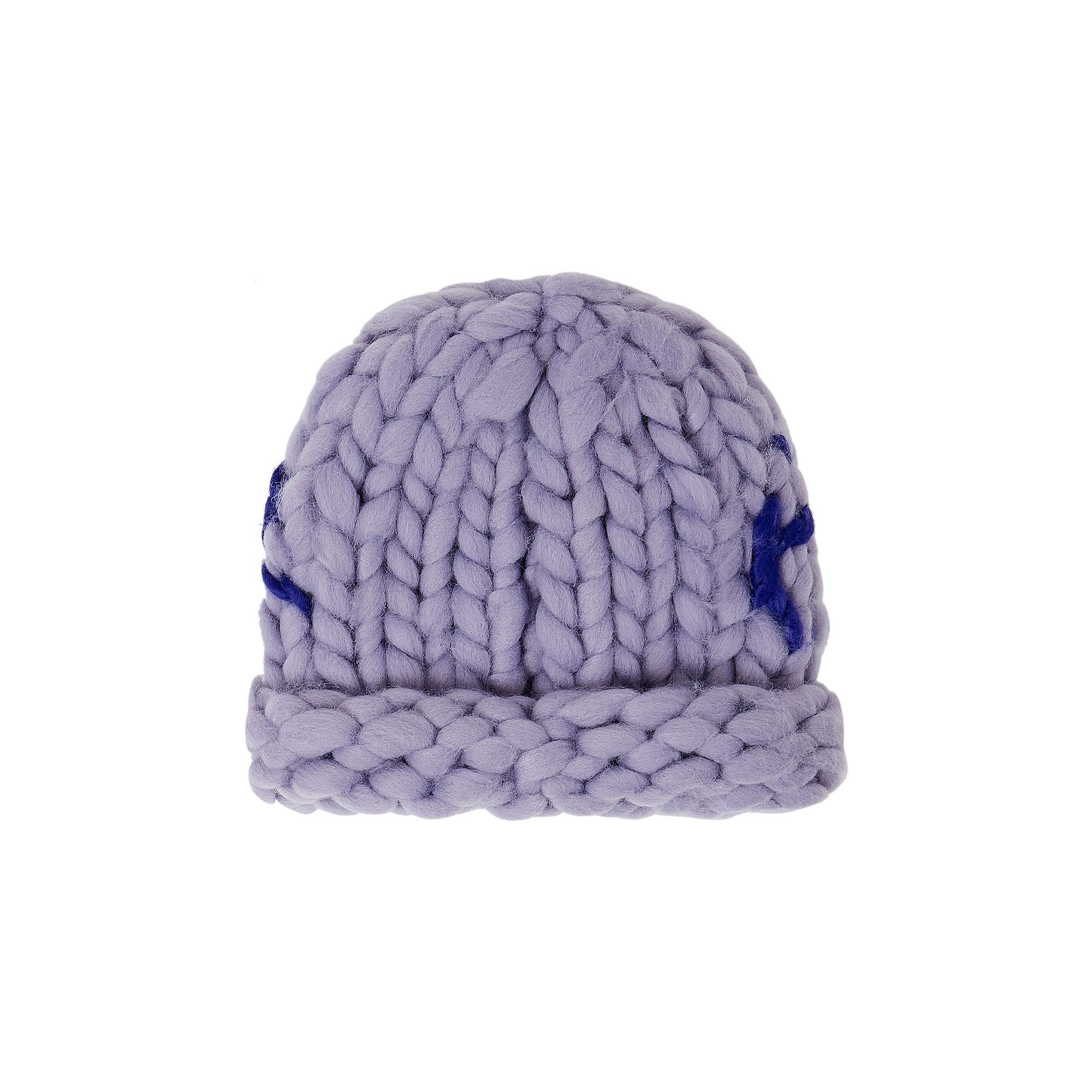 Buy KidSuper Chunky Knit Beanie 'Lavender' - AW24 HDW 04 1283 LAVE