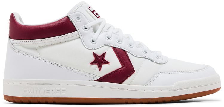 Converse Fastbreak Pro Leather Mid White Team Red Gum