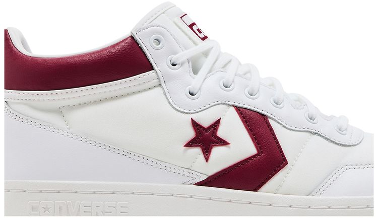 Converse Fastbreak Pro Leather Mid White Team Red Gum