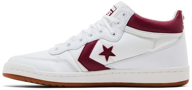 Converse Fastbreak Pro Leather Mid White Team Red Gum