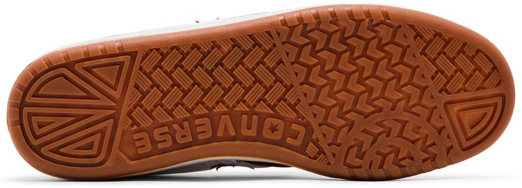 Converse Fastbreak Pro Leather Mid White Team Red Gum