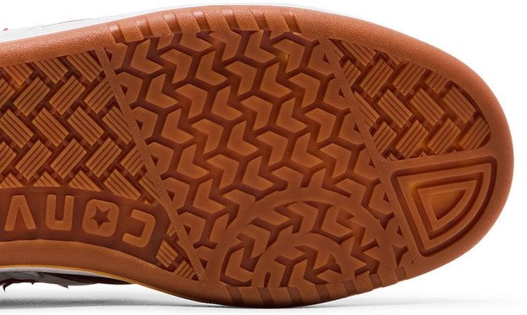 Converse Fastbreak Pro Leather Mid White Team Red Gum