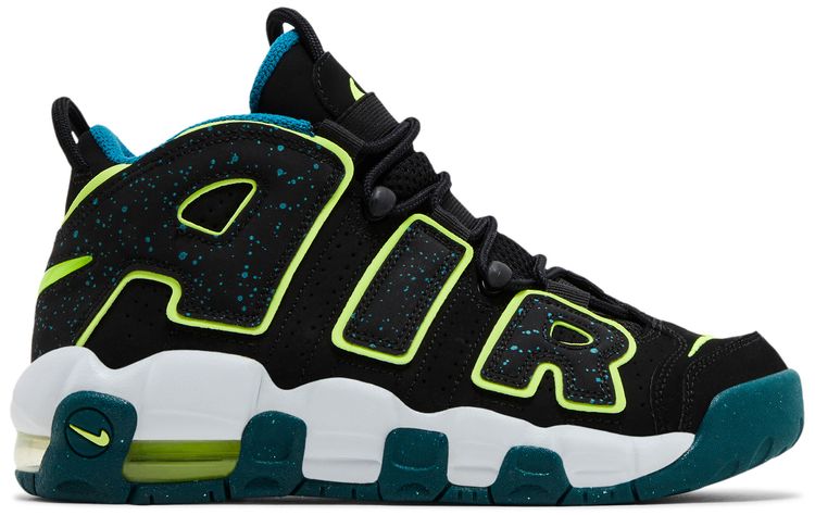 Nike Air More Uptempo GS Black Geode Teal