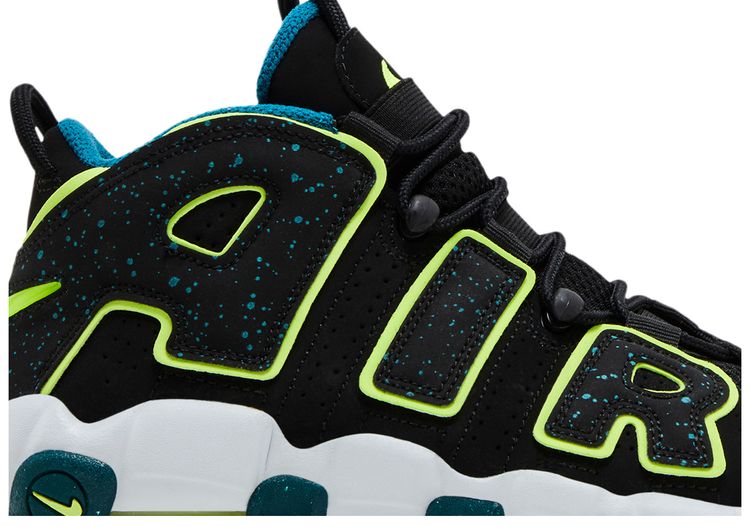 Nike Air More Uptempo GS Black Geode Teal