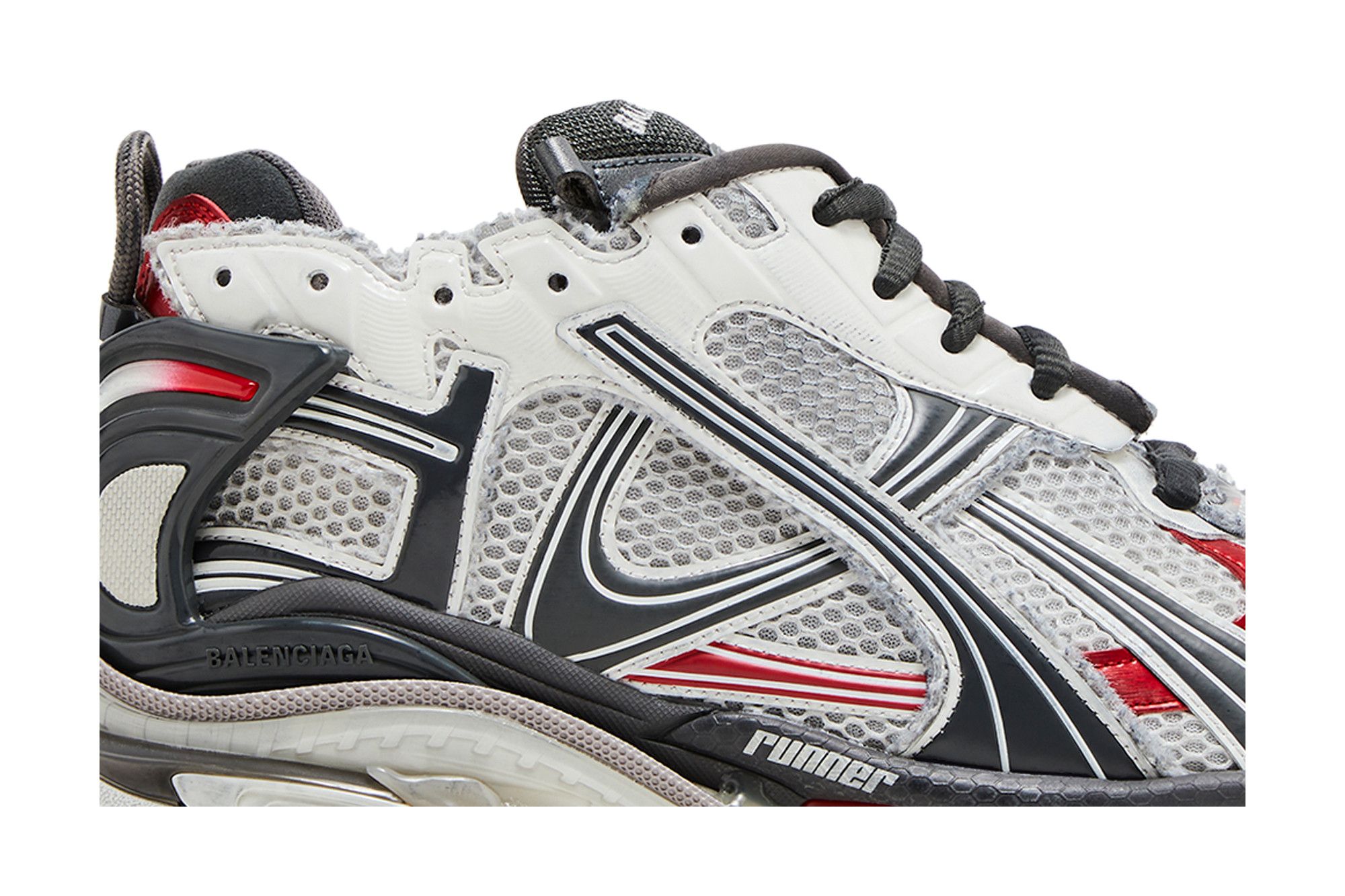Buy Balenciaga Runner Sneaker 'Black White Red Fluo Yellow