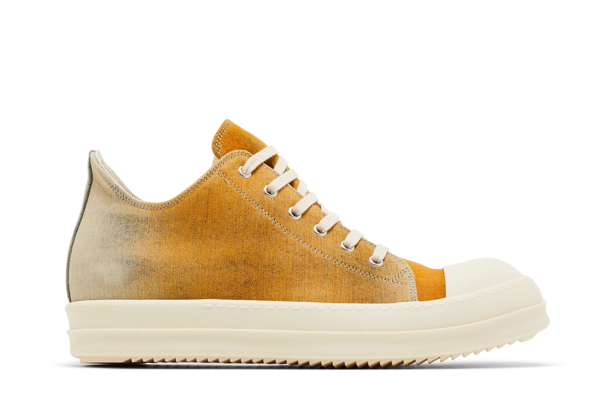 最も完璧な Buy Rick Owens DRKSHDW Lido Denim Low 'Sky Orange Degrade ブーツ