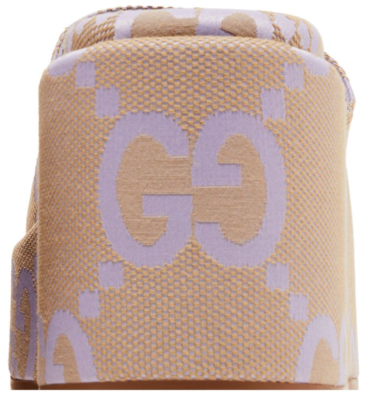 Gucci Wmns Platform Sandal Jumbo GG   Beige Lapis