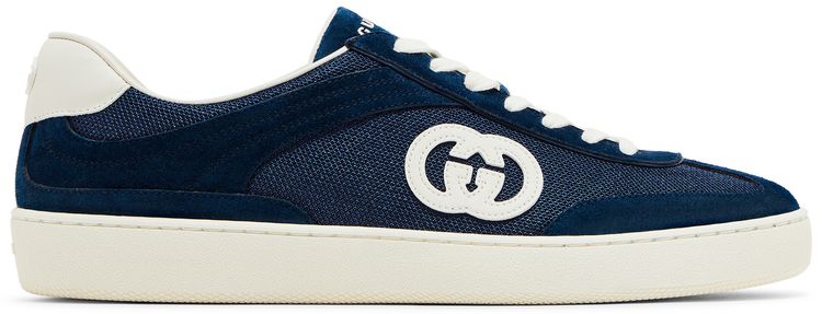 Gucci G74 Interlocking G   Blue Suede