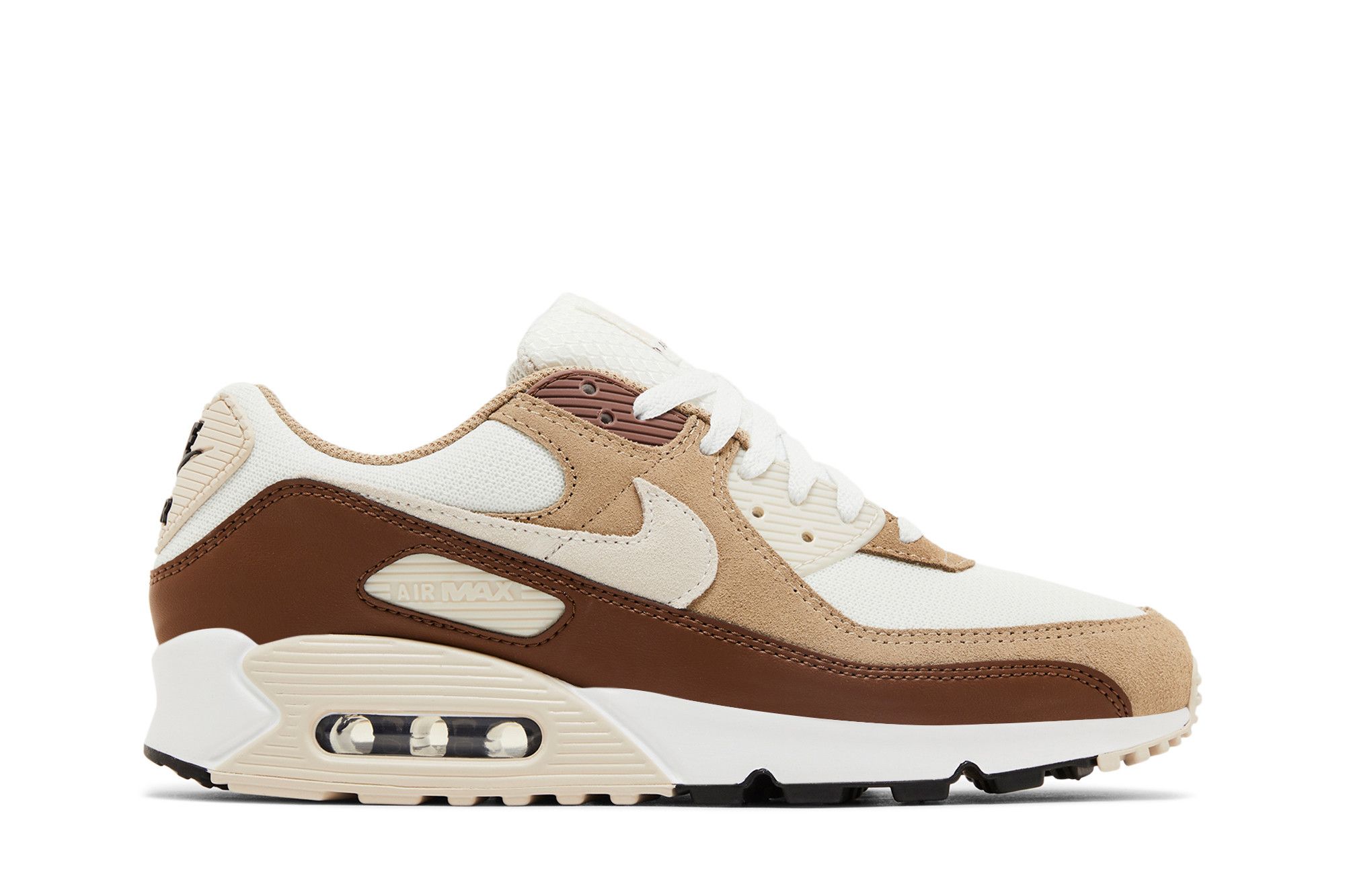air max 90 white and brown