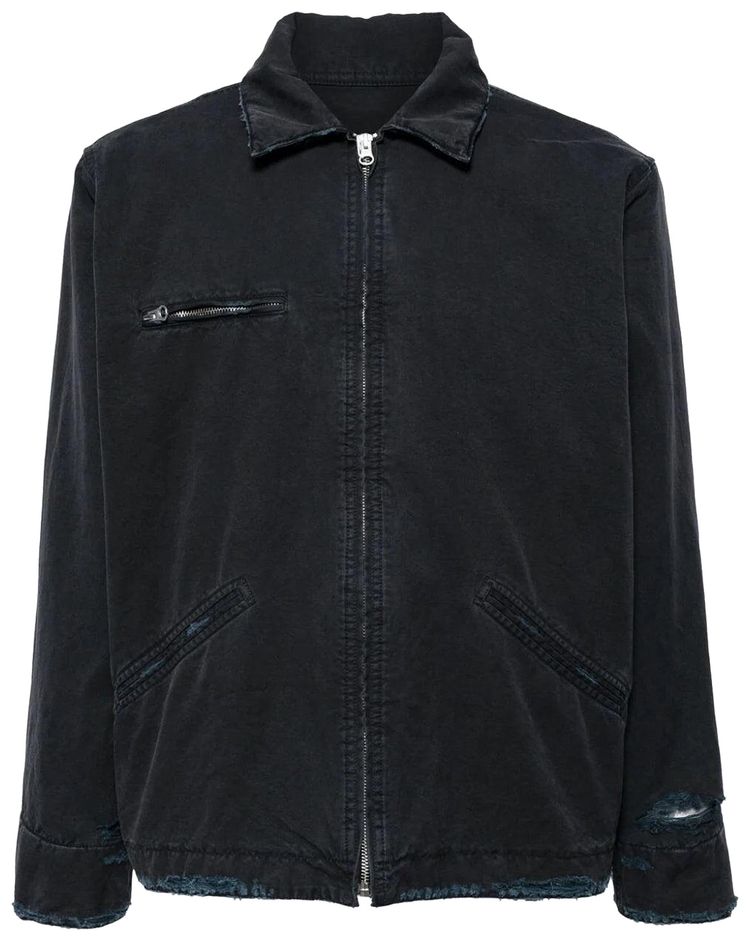 MM6 Maison Margiela Denim Sports Jacket Anthracite