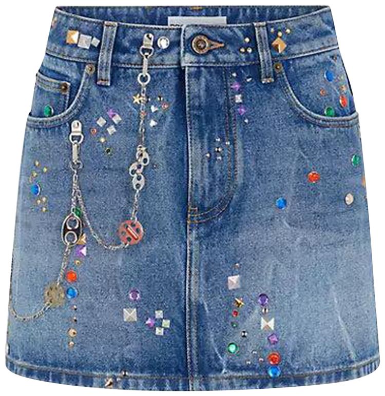 Rabanne Jupe Mini Skirt Stone