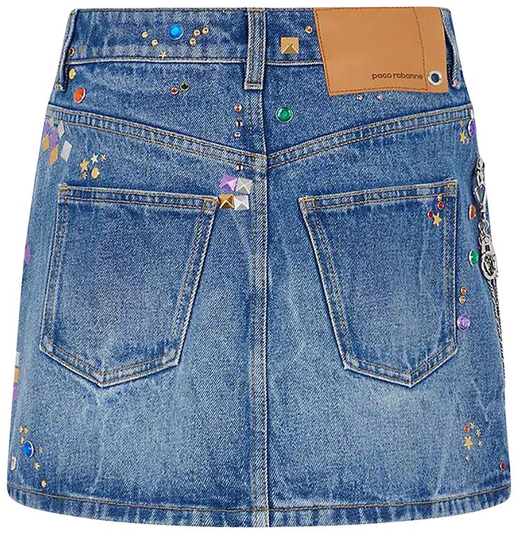 Rabanne Jupe Mini Skirt Stone